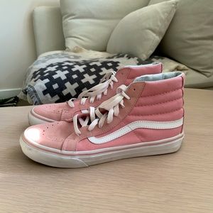 Pink high top vans 8.5 womens!!!